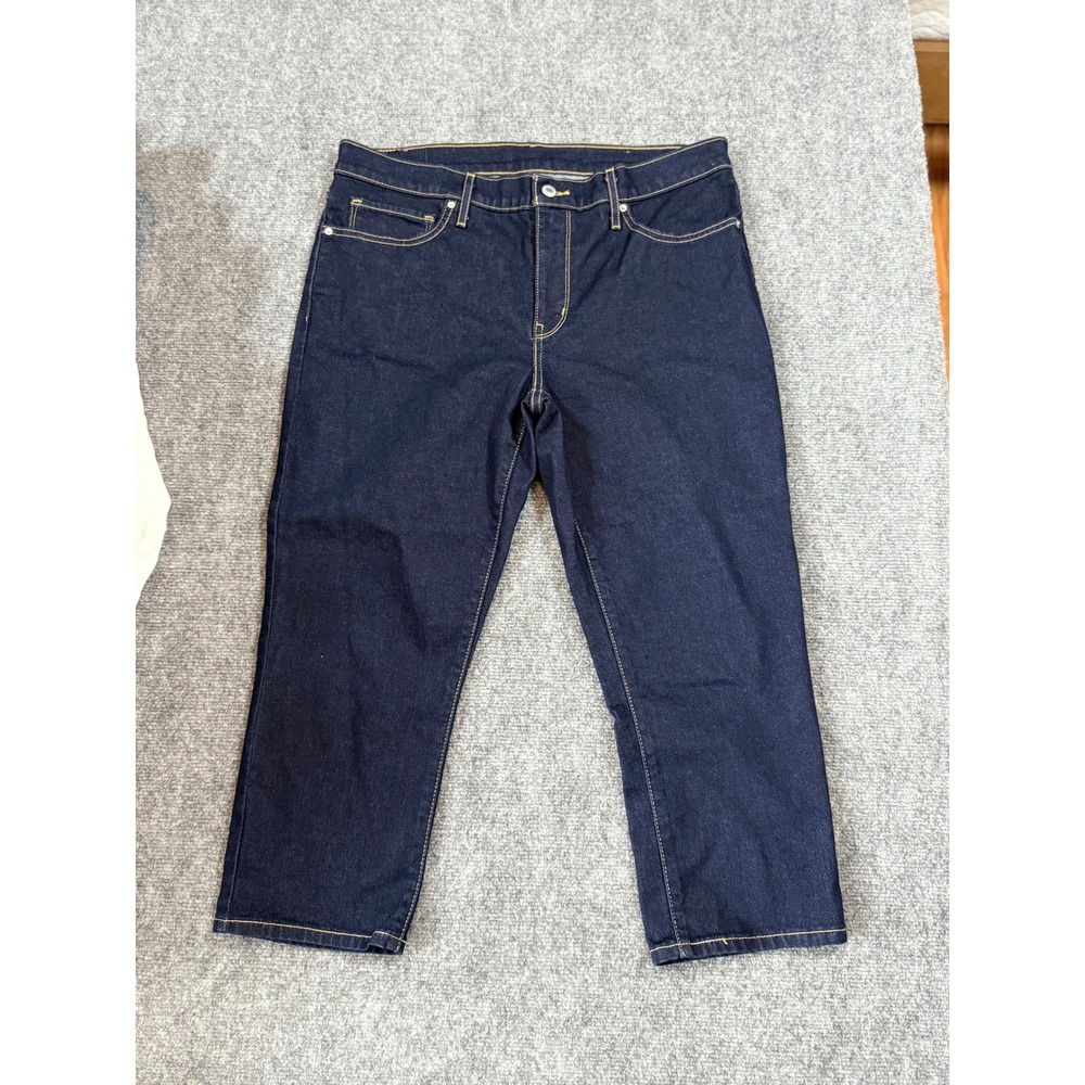 Levi's Women's Mid Rise Straight Leg Dark Wash Denim Jeans Size 32 (34x22)